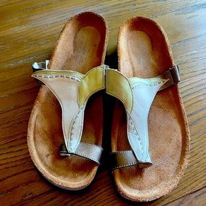 Worn once Naot leather sandals